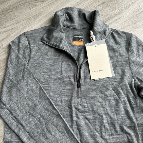 ICEBREAKER Women's Merino 200 Oasis Long Sleeve Half Zip Thermal Top - Picture 5 of 8